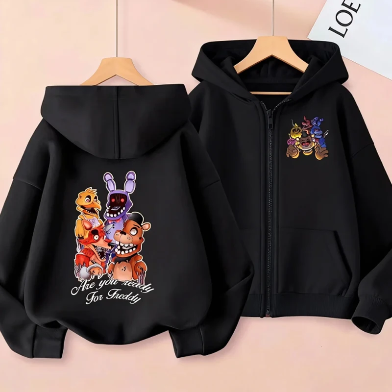 Five Nights At Freddy's 2 Cardigan Creative Cartoon Child Jacket Casual Fashion Sweatshirt for Boys and Girls Cute Top Clothes
Five Nights At Freddy's 2 Cardigan Creative Cartoon Child Jacket Casual Fashion Sweatshirt for Boys and Girls Cute Top Clothes