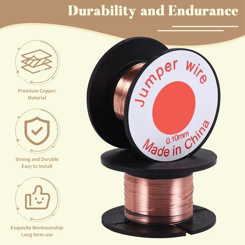 5 Pcs 0.1Mm Diameter Copper Soldering Solder Enamelled Reel Wire
5 Pcs 0.1Mm Diameter Copper Soldering Solder Enamelled Reel Wire