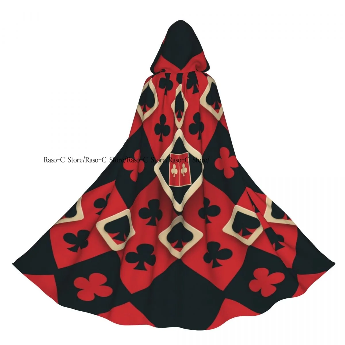 Unisex Witch Party Reversible Hooded Adult Vampires Cape Cloak Card Suit Clubs Tambourines Spades
Unisex Witch Party Reversible Hooded Adult Vampires Cape Cloak Card Suit Clubs Tambourines Spades