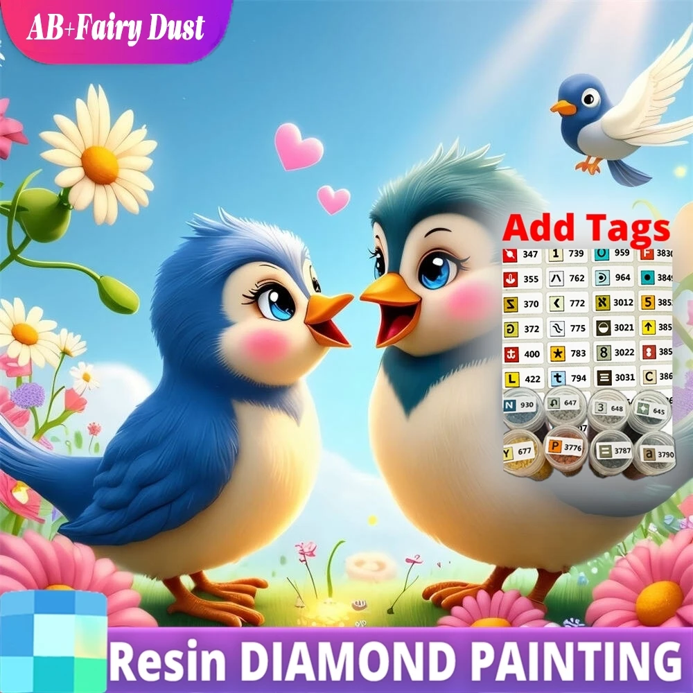 Resin AB Fairy Dust Diamond Mosaic Bird DIY Needlework Painting Animal Pattern For Adults Beginners Embroidery Flower Child Hobb
Resin AB Fairy Dust Diamond Mosaic Bird DIY Needlework Painting Animal Pattern For Adults Beginners Embroidery Flower Child Hobb