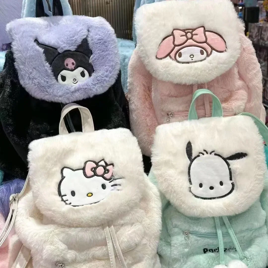 Kawaii Sanrio Hello Kitty Melody Plush Backpack For Women Soft Stuffed Shoulders Bag Large Capacity Flip Cover School Bag Gifts
Kawaii Sanrio Hello Kitty Melody Plush Backpack For Women Soft Stuffed Shoulders Bag Large Capacity Flip Cover School Bag Gifts