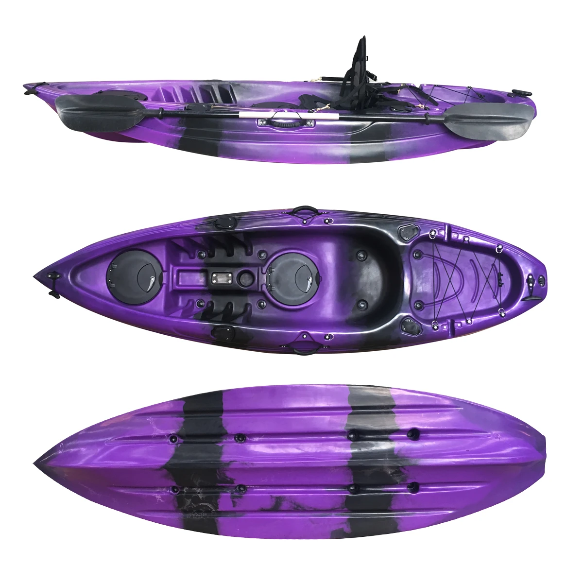 9ft Single Person Fishing Kayak Sit on Top Cheaper Fishing Kayaks Wholesale with Paddle 
9ft Single Person Fishing Kayak Sit on Top Cheaper Fishing Kayaks Wholesale with Paddle