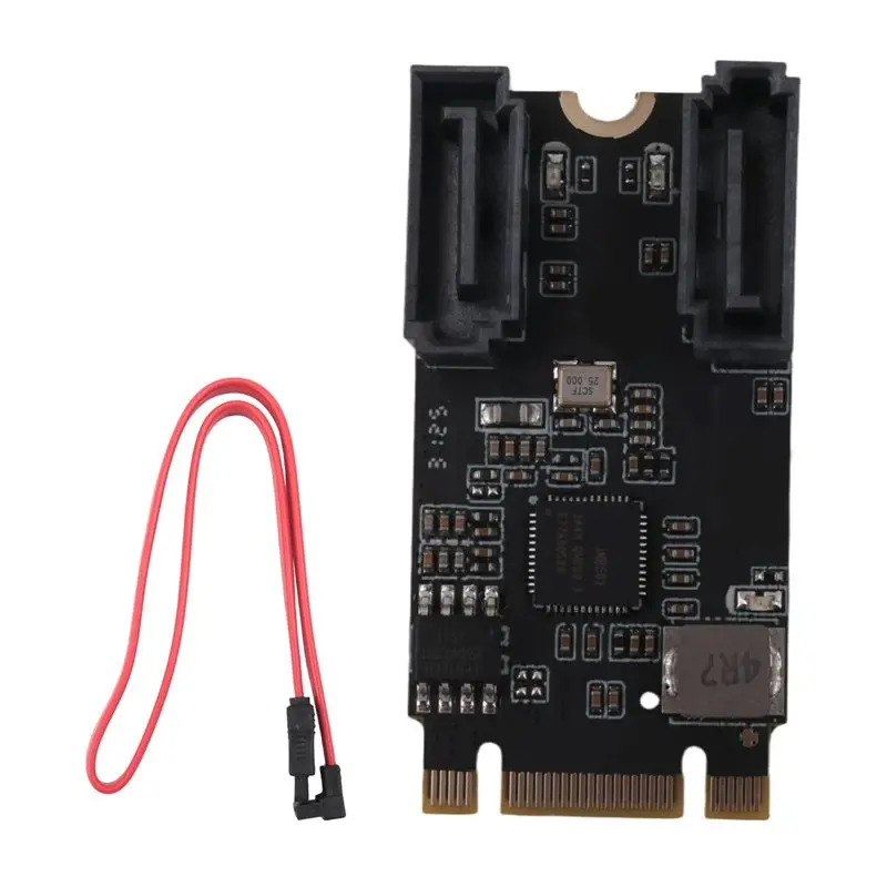 AY14 -M2 PCIE Nvme SATA6G 2 Port SATA III 6Gb/S M.2 22X42 M Key And B Key Controller Adapter Card JMB582
AY14 -M2 PCIE Nvme SATA6G 2 Port SATA III 6Gb/S M.2 22X42 M Key And B Key Controller Adapter Card JMB582