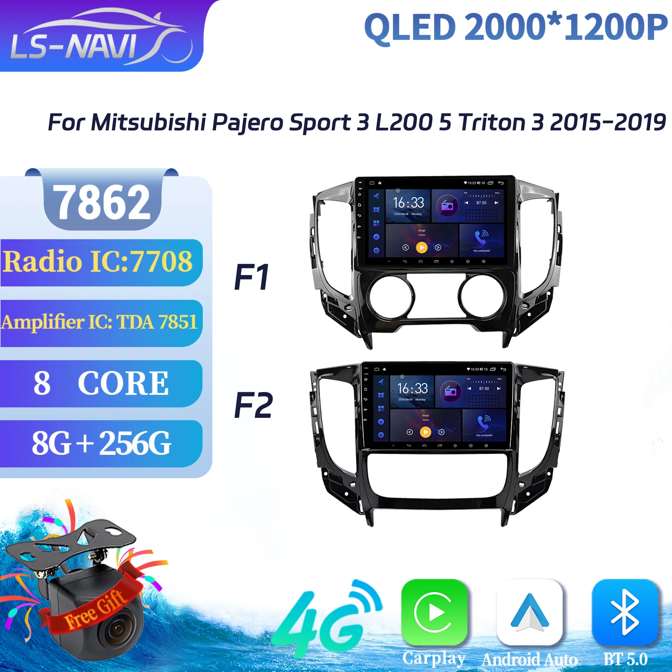 For Mitsubishi Pajero Sport 3 L200 5 Triton 3 2015-2019 Car Radio Multimedia Navigation 4G GPS Wireless Carplay 2K QLED Screen
For Mitsubishi Pajero Sport 3 L200 5 Triton 3 2015-2019 Car Radio Multimedia Navigation 4G GPS Wireless Carplay 2K QLED Screen