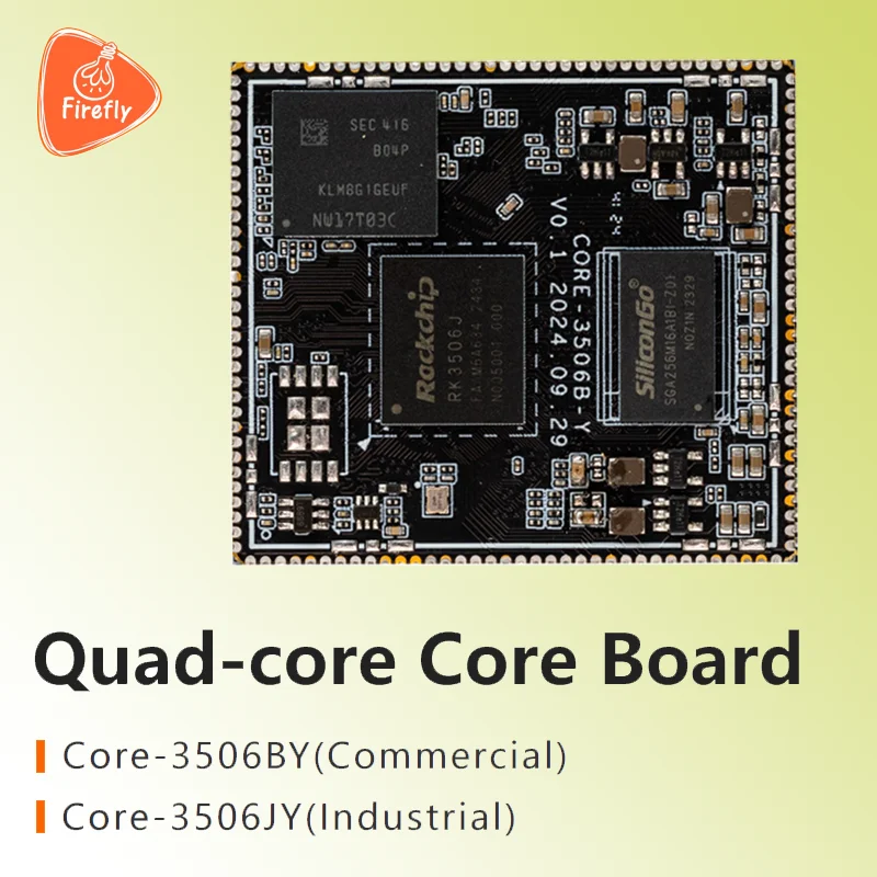 Core-3506jy industrial Core board stamp hole low-power and low-latency PLC gateway Rockchip RK3506J
Core-3506jy industrial Core board stamp hole low-power and low-latency PLC gateway Rockchip RK3506J