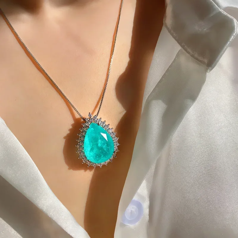 Premium Micro-inlaid Zircon Necklace | Water Drop Design & Ocean Heart Pendant | Long Sweater Chain Luxury Women's Accessories
Premium Micro-inlaid Zircon Necklace | Water Drop Design & Ocean Heart Pendant | Long Sweater Chain Luxury Women's Accessories