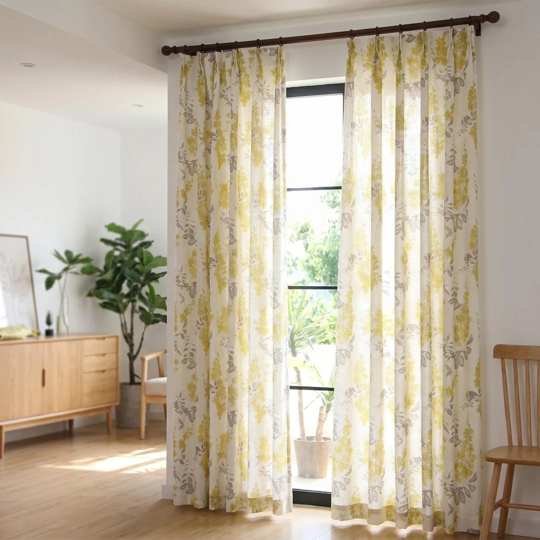 American retro pastoral flower floral cotton and linen printed bedroom living room balcony finished curtains
American retro pastoral flower floral cotton and linen printed bedroom living room balcony finished curtains