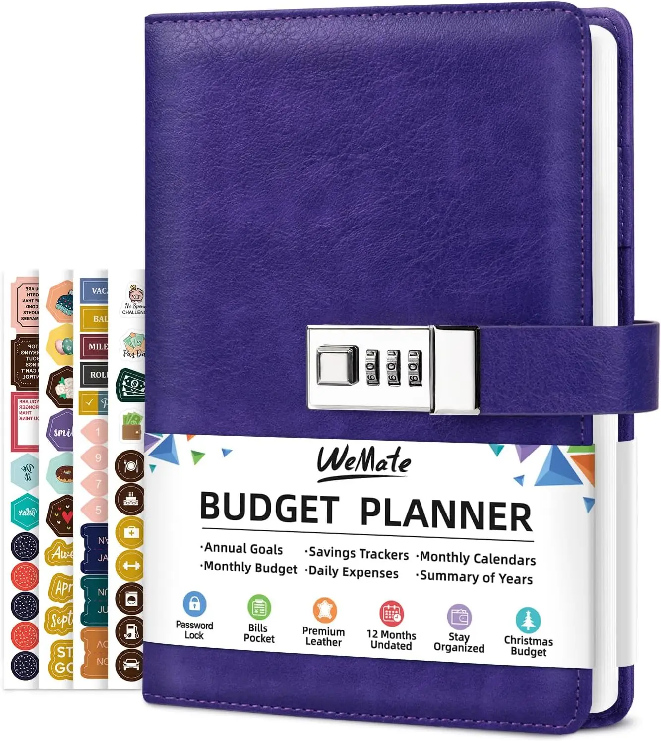 2026 Budget Planner with Lock, Monthly Expense Tracker Notebook, Undated Financial Planner A5 Leather, Purple
2026 Budget Planner with Lock, Monthly Expense Tracker Notebook, Undated Financial Planner A5 Leather, Purple