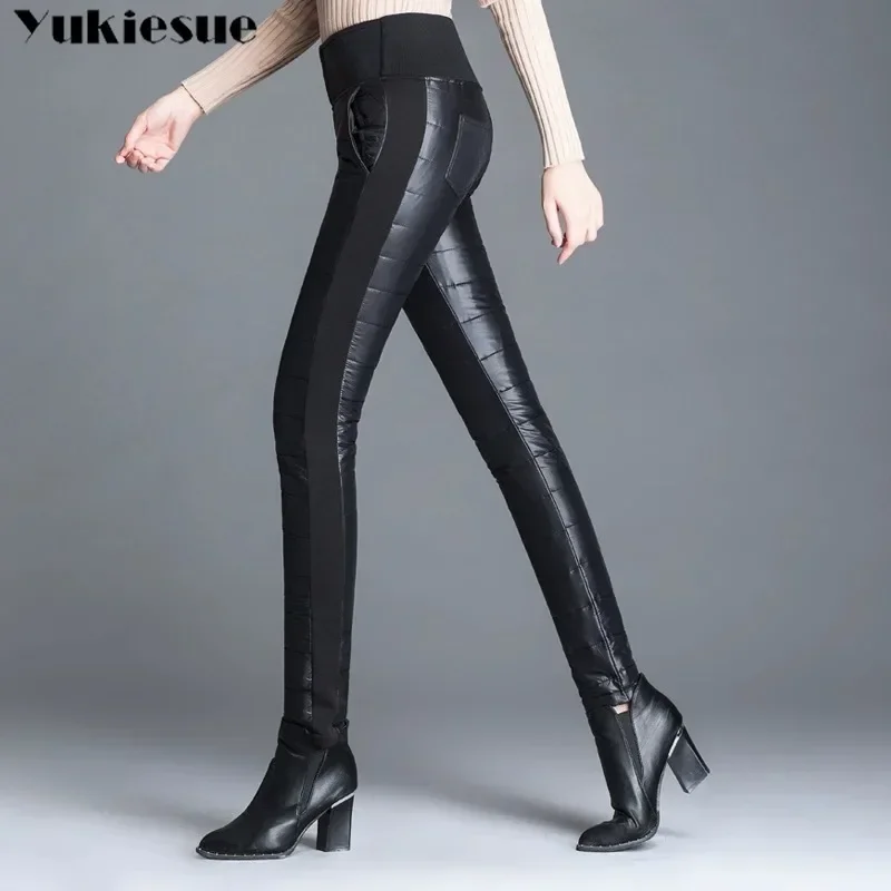 Warm High Waist Snow Wear Pantalones New Casual Slim Waterproof Leggings Trousers Winter Women Down Cotton Pencil Pants Thicken
Warm High Waist Snow Wear Pantalones New Casual Slim Waterproof Leggings Trousers Winter Women Down Cotton Pencil Pants Thicken