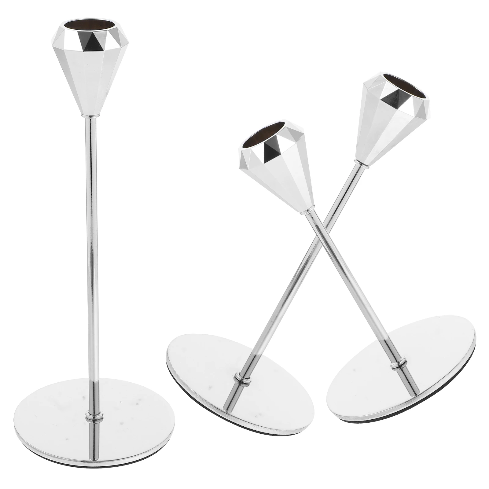 3 Pcs Metal Holder Wedding C lesticks Table Decor 13 5x17x20CM Silver Flat Design Stable Banquet Party
3 Pcs Metal Holder Wedding C lesticks Table Decor 13 5x17x20CM Silver Flat Design Stable Banquet Party