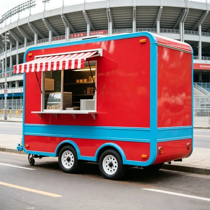 Ice Cream & Coffee Food Trailer – Small Mini Mobile Kitchen, Cheap Food Truck for Fast Food, Customized Available
Ice Cream & Coffee Food Trailer – Small Mini Mobile Kitchen, Cheap Food Truck for Fast Food, Customized Available