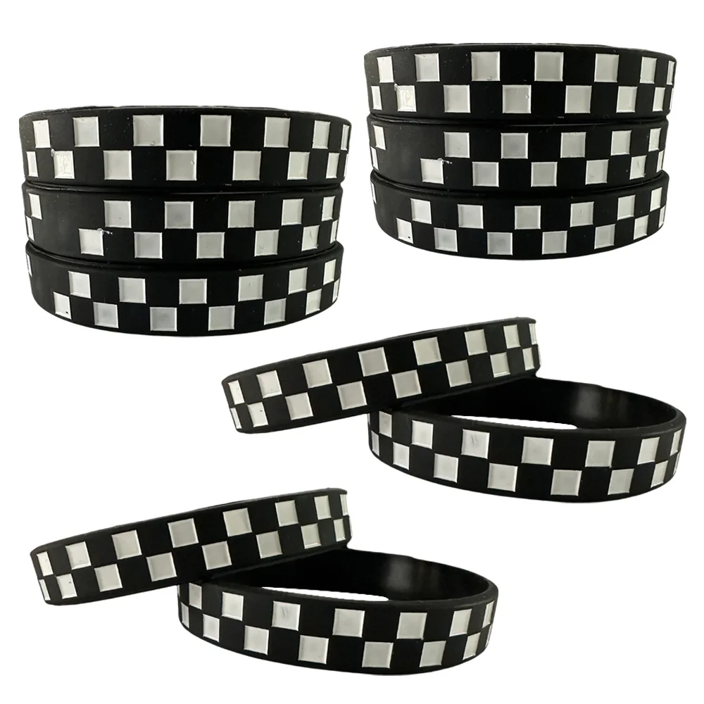 6Pcs Racing Bracelet Birthday Decorative Wrist Wristband Racing and Speed Plaid Pattern Silicone Bracelets Sports Supply
6Pcs Racing Bracelet Birthday Decorative Wrist Wristband Racing and Speed Plaid Pattern Silicone Bracelets Sports Supply