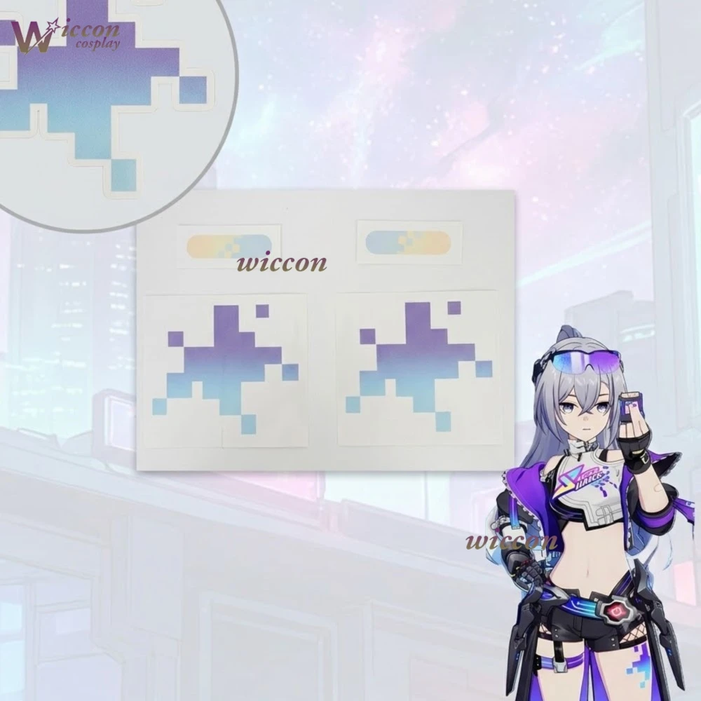 MoeMimic Honkai Star Rail Sparkle Acheron Silver Wolf LV999 Cosplay Waterproof Easy Clean Tattoo Patch Halloween Party Prop cos
MoeMimic Honkai Star Rail Sparkle Acheron Silver Wolf LV999 Cosplay Waterproof Easy Clean Tattoo Patch Halloween Party Prop cos