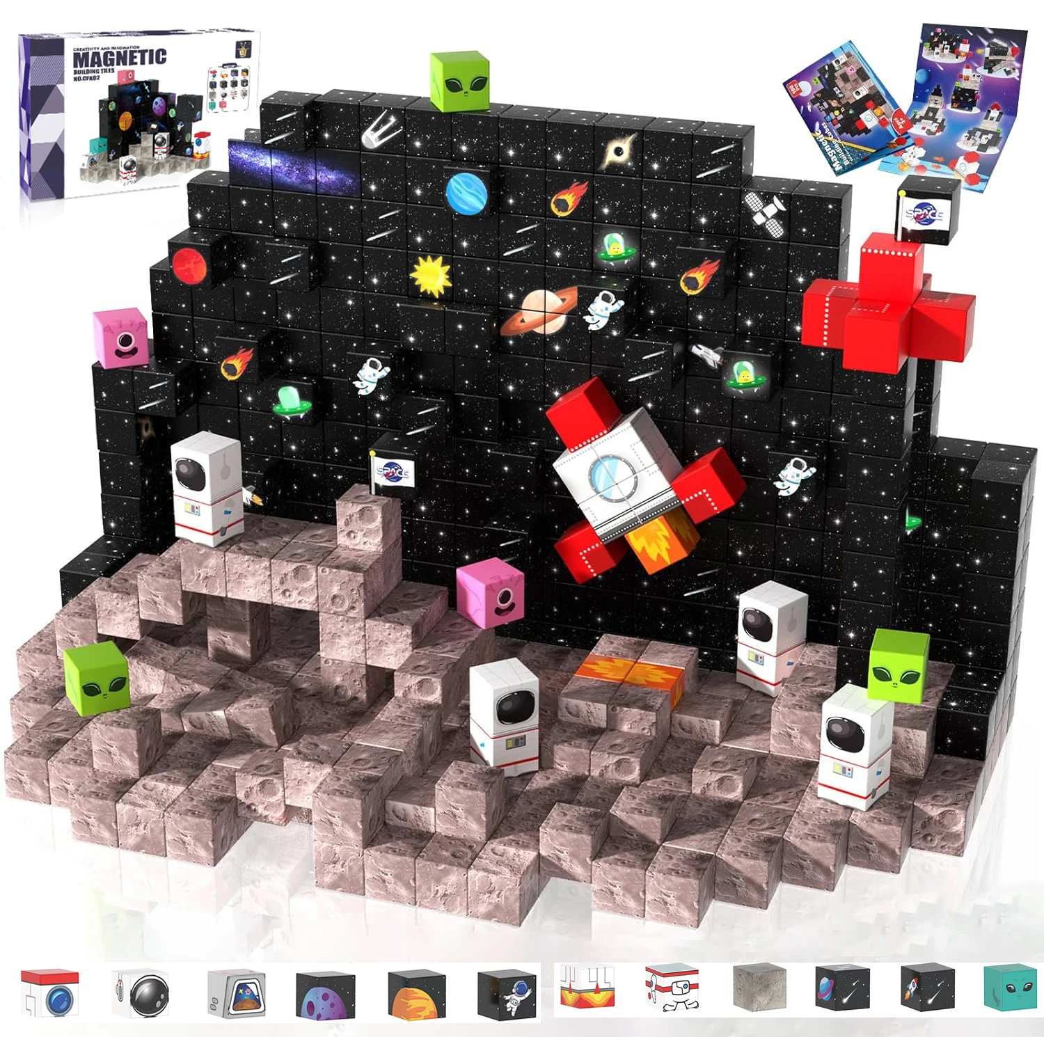Магнитный строительный блок «сделай сам», головоломка, строительный набор для исследования космоса, STEM, Монтессори, штабелируемая головоломка, игрушка, Рождественский подарок 
Магнитный строительный блок «сделай сам», головоломка, строительный набор для исследования космоса, STEM, Монтессори, штабелируемая головоломка, игрушка, Рождественский подарок