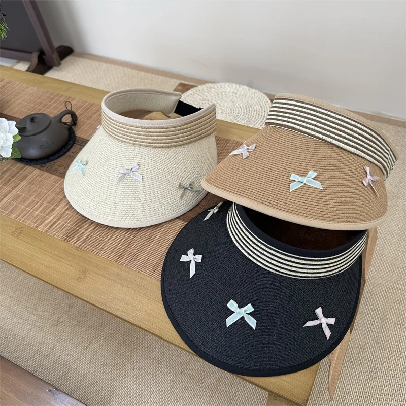 Design Color Bow-Proof Straw Hat Female Summer Seaside Vacation Topless Hat Woven Hat
Design Color Bow-Proof Straw Hat Female Summer Seaside Vacation Topless Hat Woven Hat