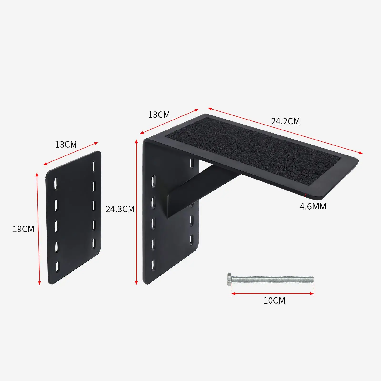 Heavy Duty Steel Boat Trailer Step Footrest Sturdy Bracket with Fixing Accessories Wear Resistant for Marine Utility
Heavy Duty Steel Boat Trailer Step Footrest Sturdy Bracket with Fixing Accessories Wear Resistant for Marine Utility