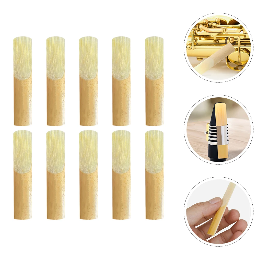 10Pcs Saxophone Clarinet Reeds Clarinet Reeds 2.5 Strength Lightweight Replacement Musical Instrument Parts Professional Use
10Pcs Saxophone Clarinet Reeds Clarinet Reeds 2.5 Strength Lightweight Replacement Musical Instrument Parts Professional Use