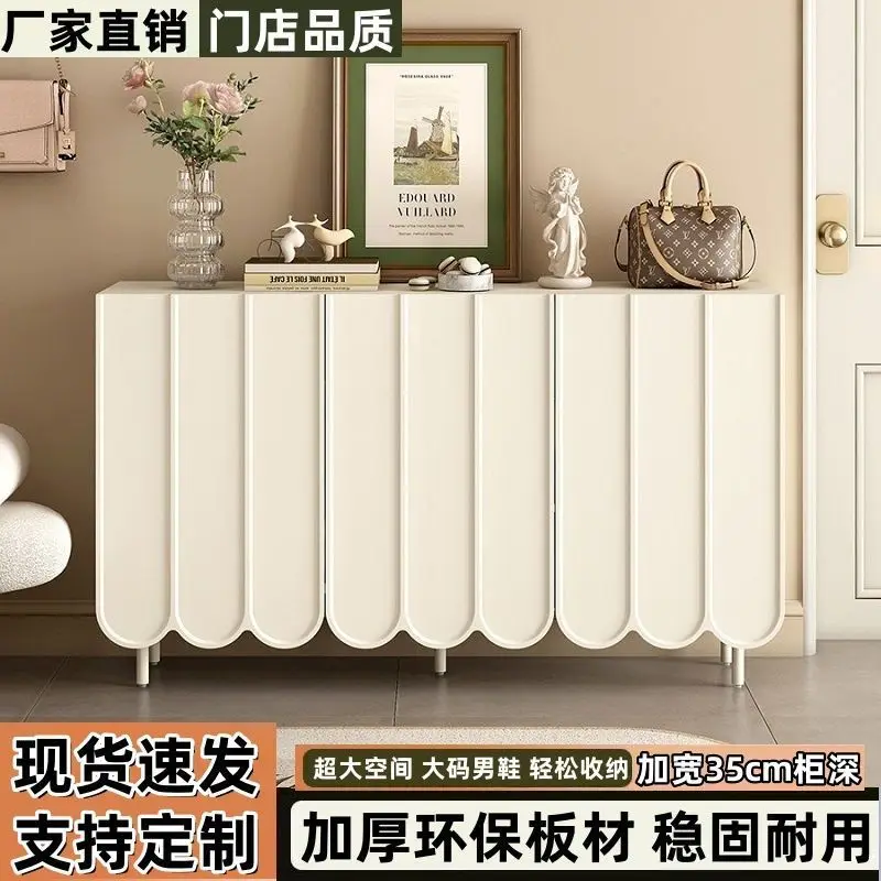 French shoe cabinet household door ultra-thin cream wind porch cabinet modern simple door against the wall large-capacity locker
French shoe cabinet household door ultra-thin cream wind porch cabinet modern simple door against the wall large-capacity locker