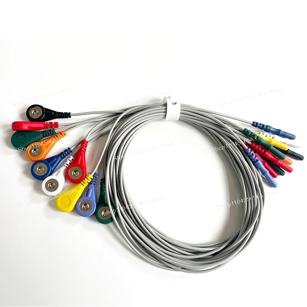 Reusable EEG Cable 10 Electrodes 4.0 Snap Connector to DIN 1.5mm Socket Brain Monitoring Lead Wire for EEG Machine
Reusable EEG Cable 10 Electrodes 4.0 Snap Connector to DIN 1.5mm Socket Brain Monitoring Lead Wire for EEG Machine