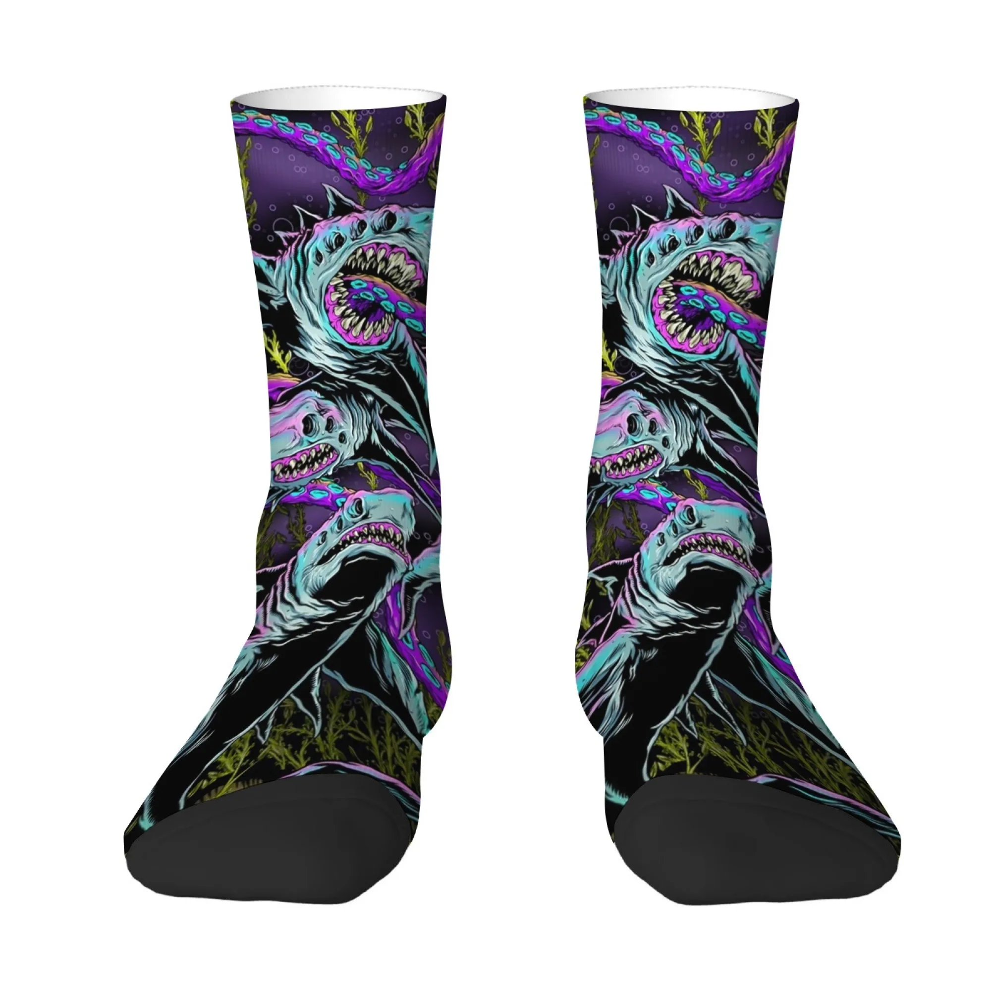 Horror Cthulhu Octopus Shark Print Men's Socks Stylish Fun Quirky and Cool Harajuku Style Socks Soft and Breathable Socks
Horror Cthulhu Octopus Shark Print Men's Socks Stylish Fun Quirky and Cool Harajuku Style Socks Soft and Breathable Socks