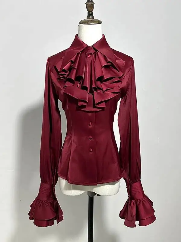 Lolita Innerwear Gothic Style Antique Feeling Wasteland Style Shirt Classical Middle Ages Retro Prince Series Shirt Halloween
Lolita Innerwear Gothic Style Antique Feeling Wasteland Style Shirt Classical Middle Ages Retro Prince Series Shirt Halloween