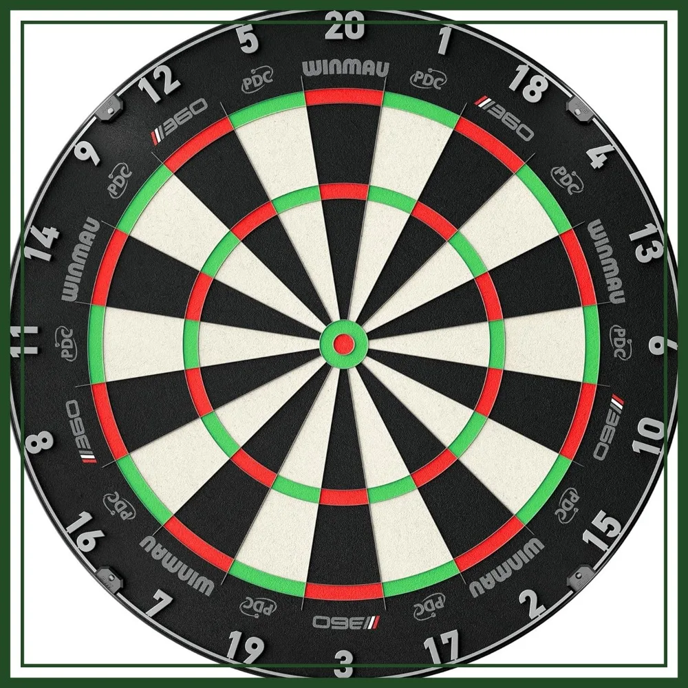 Professional Dart Board with Ultra-Thin Wire, High-Density Sisal, Rotating Number Ring, Tournament Grade
Professional Dart Board with Ultra-Thin Wire, High-Density Sisal, Rotating Number Ring, Tournament Grade