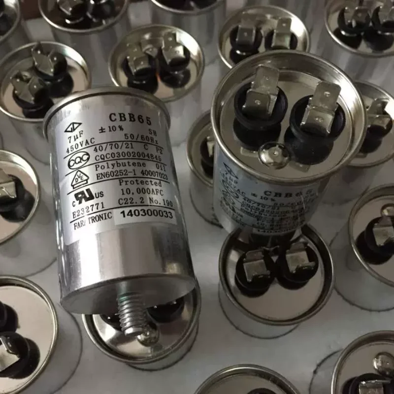 Оригинальная коробка Farad GD CBB65 450 В переменного тока 7 мкФ 1300 В сильноточный высоковольтный бесконечный конденсатор с масляной погрузкой
Оригинальная коробка Farad GD CBB65 450 В переменного тока 7 мкФ 1300 В сильноточный высоковольтный бесконечный конденсатор с масляной погрузкой