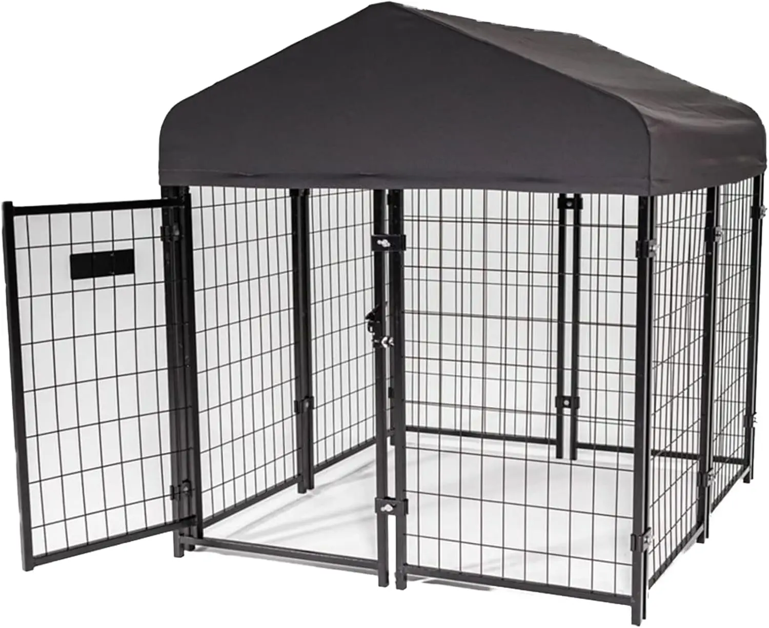 Stay Series Studio Jr. Kennel – Premium Design,Waterproof and UPF 50+ Canopy Cover, All-Steel Frame,4'W x 4'L x 4'4"H,Steel Grey
Stay Series Studio Jr. Kennel – Premium Design,Waterproof and UPF 50+ Canopy Cover, All-Steel Frame,4'W x 4'L x 4'4"H,Steel Grey
