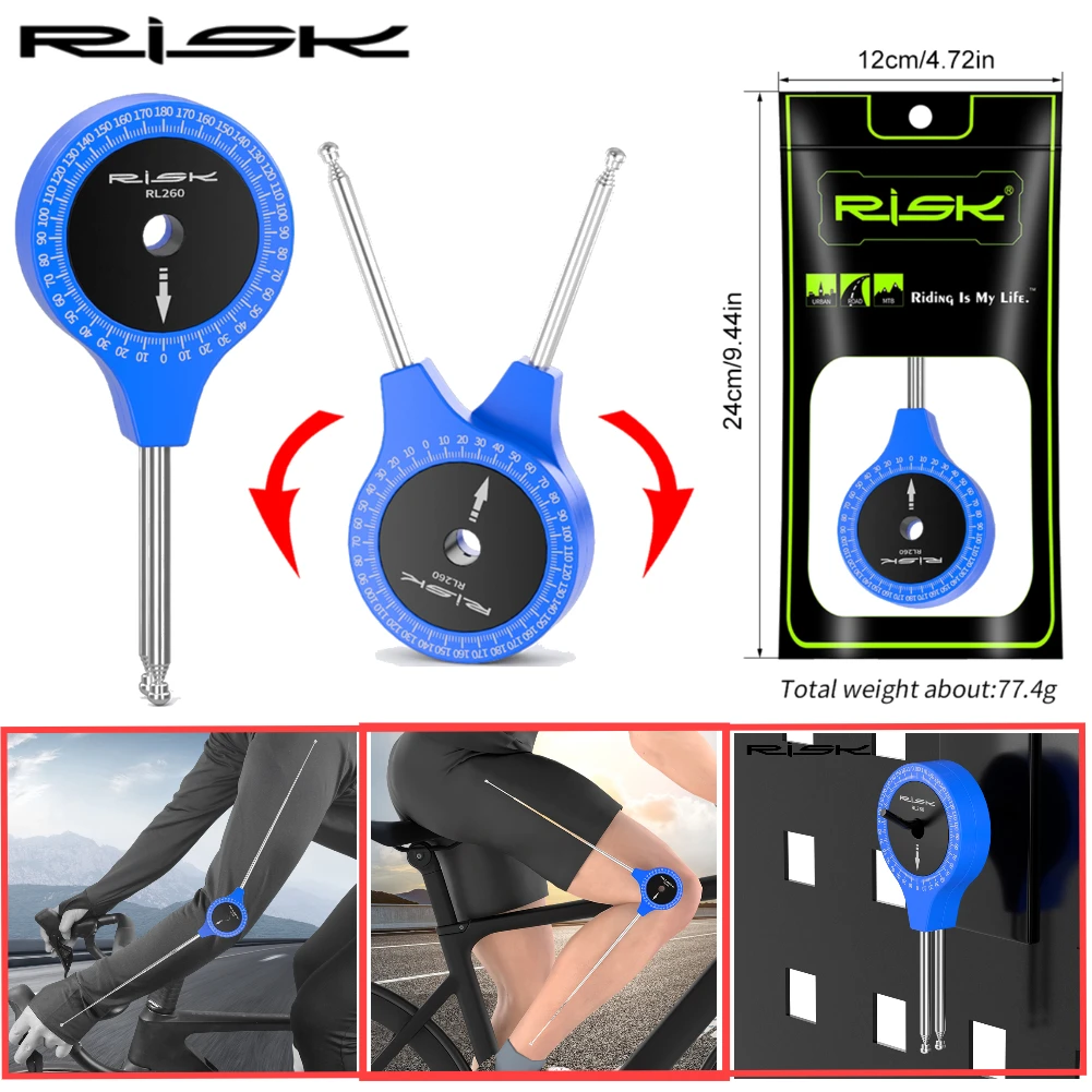 RISK Joint Protractor Telescopic Bike Fitting Posture Angle Measurement Tool Cycling Arm Leg Angle Finder Riding Accessories
RISK Joint Protractor Telescopic Bike Fitting Posture Angle Measurement Tool Cycling Arm Leg Angle Finder Riding Accessories