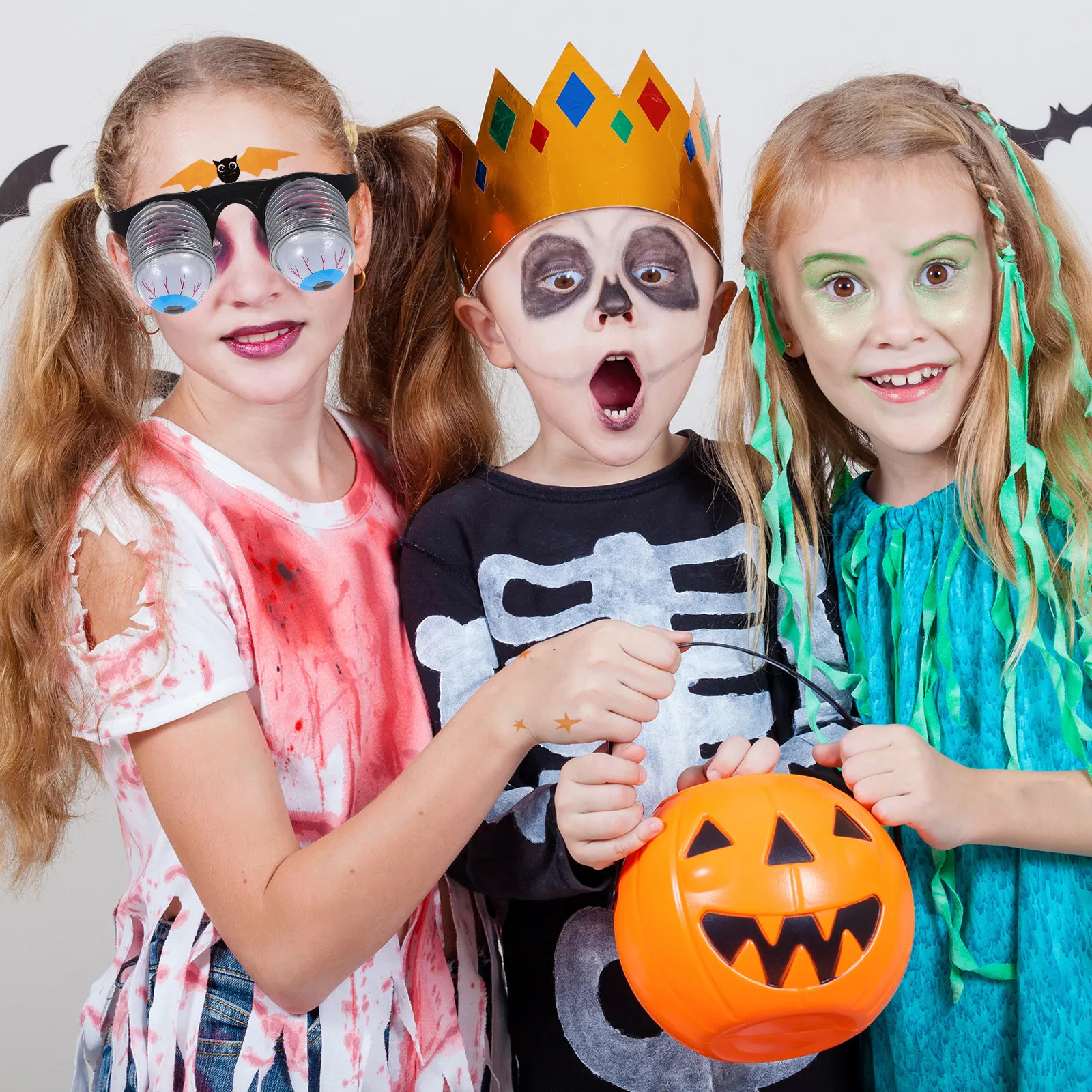 6Pcs Spring Eyeball Glasses Funny Halloween Party Costume Prank Bulging Eye Glasses for Adults Kids Men
6Pcs Spring Eyeball Glasses Funny Halloween Party Costume Prank Bulging Eye Glasses for Adults Kids Men