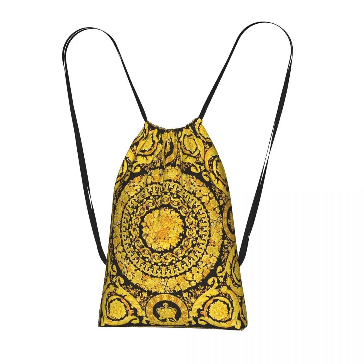Decorative Golden Medallion Baroque Backpacks Fashion Drawstring Bundle Pocket Sports Bag Book Bags for Man Woman School
Decorative Golden Medallion Baroque Backpacks Fashion Drawstring Bundle Pocket Sports Bag Book Bags for Man Woman School