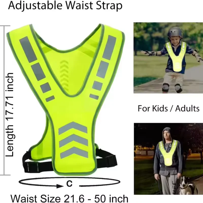High Visibility Adjustable Reflective Safety Vest for Outdoor Sports Cycling Running Hiking Safety Vest
High Visibility Adjustable Reflective Safety Vest for Outdoor Sports Cycling Running Hiking Safety Vest