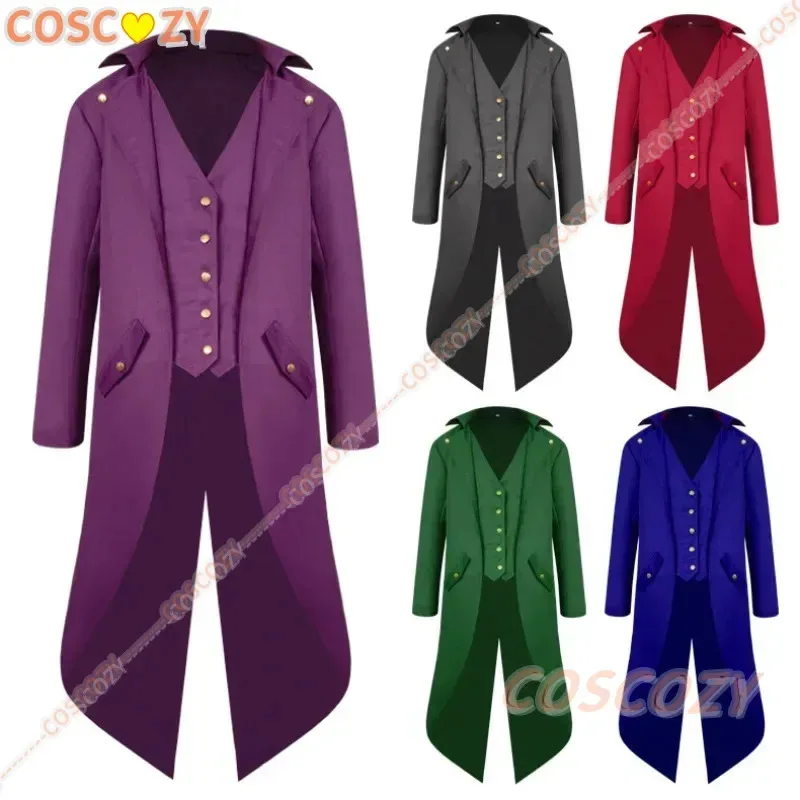 New Medieval Plus SIZE Halloween Cosplay Costume Mens Kids Steampunk Gothic Jacket Victorian Tailcoat Vintage Tuxedo Coat
New Medieval Plus SIZE Halloween Cosplay Costume Mens Kids Steampunk Gothic Jacket Victorian Tailcoat Vintage Tuxedo Coat