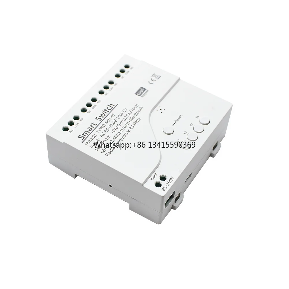 AC85 Tuya Wifi Smart Light Switch Module 220V 433 Inching Relay for Tuya Smart Wifi Motor
AC85 Tuya Wifi Smart Light Switch Module 220V 433 Inching Relay for Tuya Smart Wifi Motor
