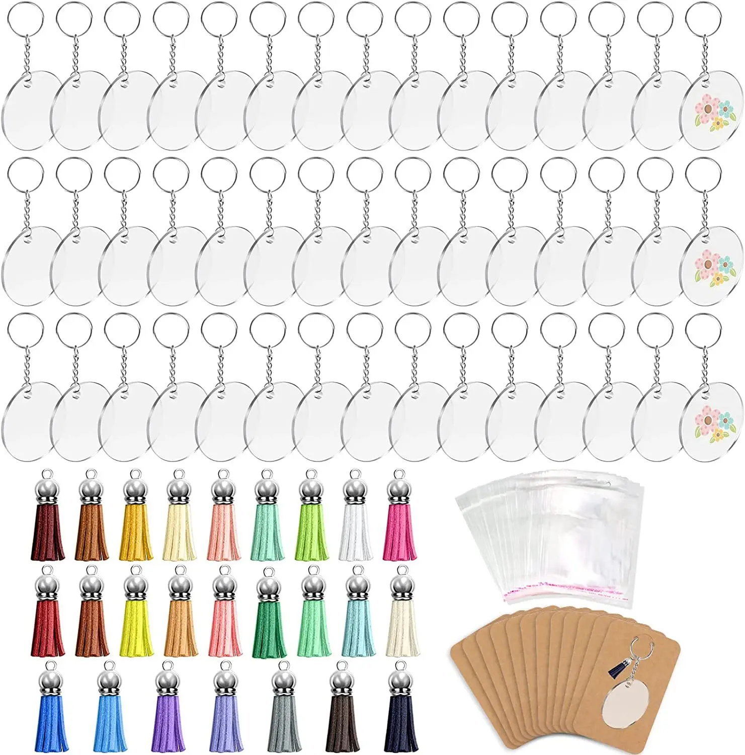 300Pcs/Set Acrylic Keychain Blank Set Vinyl Key Chain Blank Keychain Display Cards Tassels Jump Rings DIY Keychain Vinyl Craft
300Pcs/Set Acrylic Keychain Blank Set Vinyl Key Chain Blank Keychain Display Cards Tassels Jump Rings DIY Keychain Vinyl Craft