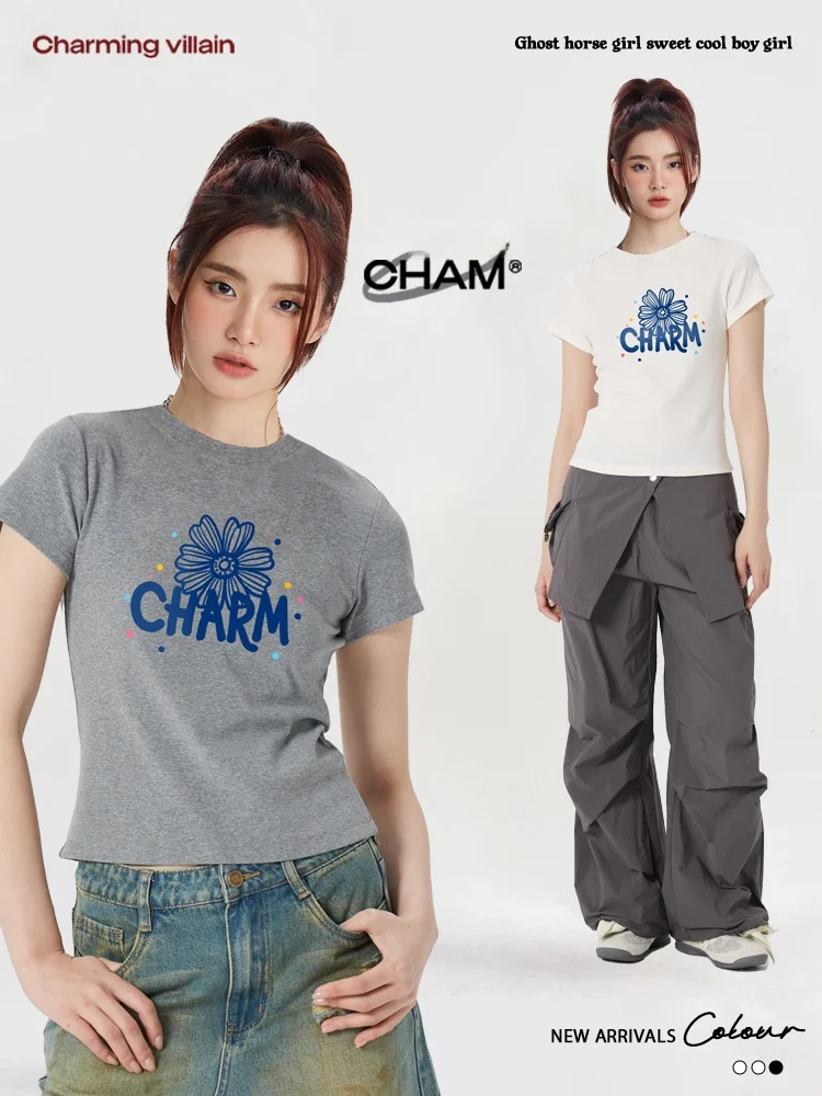 Charming Anti-Hero ort Sve T-irt Basic Sle Slim Fit Cotton Casual Wear for Women Spring Summer Faion Trend
Charming Anti-Hero ort Sve T-irt Basic Sle Slim Fit Cotton Casual Wear for Women Spring Summer Faion Trend