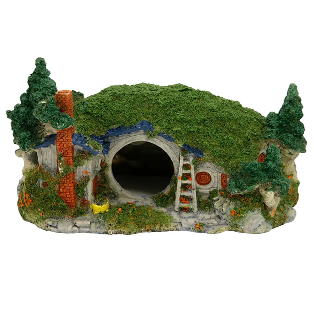 Resin Fish Tank Decorations Realistic Aquarium Hut Hideout Hollow Castle Reptile Shelter Simulated House Underwater Model
Resin Fish Tank Decorations Realistic Aquarium Hut Hideout Hollow Castle Reptile Shelter Simulated House Underwater Model