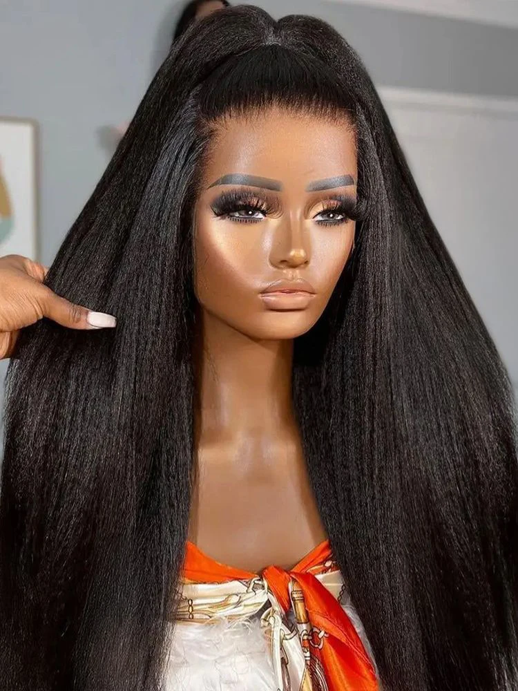 200% 13x4 Transparent Kinky Straight Lace Front Wigs Yaki Straight Human Hair Wigs 360 HD Full Lace Wigs Human Hair For Women
200% 13x4 Transparent Kinky Straight Lace Front Wigs Yaki Straight Human Hair Wigs 360 HD Full Lace Wigs Human Hair For Women