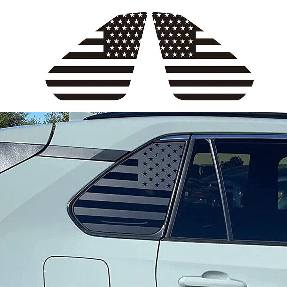 1 пара наклеек для RAV4 2019-2021 матовый черный флаг США наклейка на заднее стекло автомобиля
1 пара наклеек для RAV4 2019-2021 матовый черный флаг США наклейка на заднее стекло автомобиля