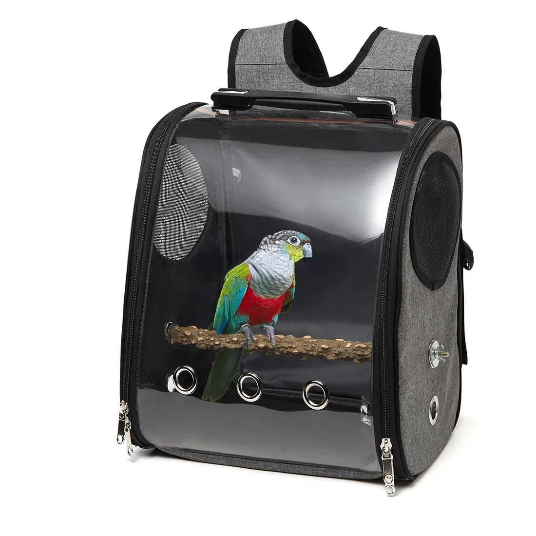 Transparent Breathable Capsule Luggage Carrier Bag Travel Pet Carrier Bird Parrot Backpack with Stand for Parakeets
Transparent Breathable Capsule Luggage Carrier Bag Travel Pet Carrier Bird Parrot Backpack with Stand for Parakeets