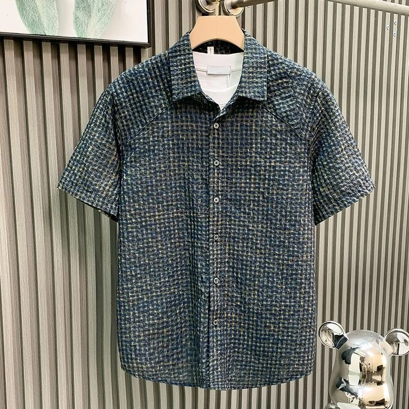 Men's Fashion Checkered Summer Shirt 2026 New Short Sleeve Breathable Textured Relaxed Fit Casual Wear
Men's Fashion Checkered Summer Shirt 2026 New Short Sleeve Breathable Textured Relaxed Fit Casual Wear