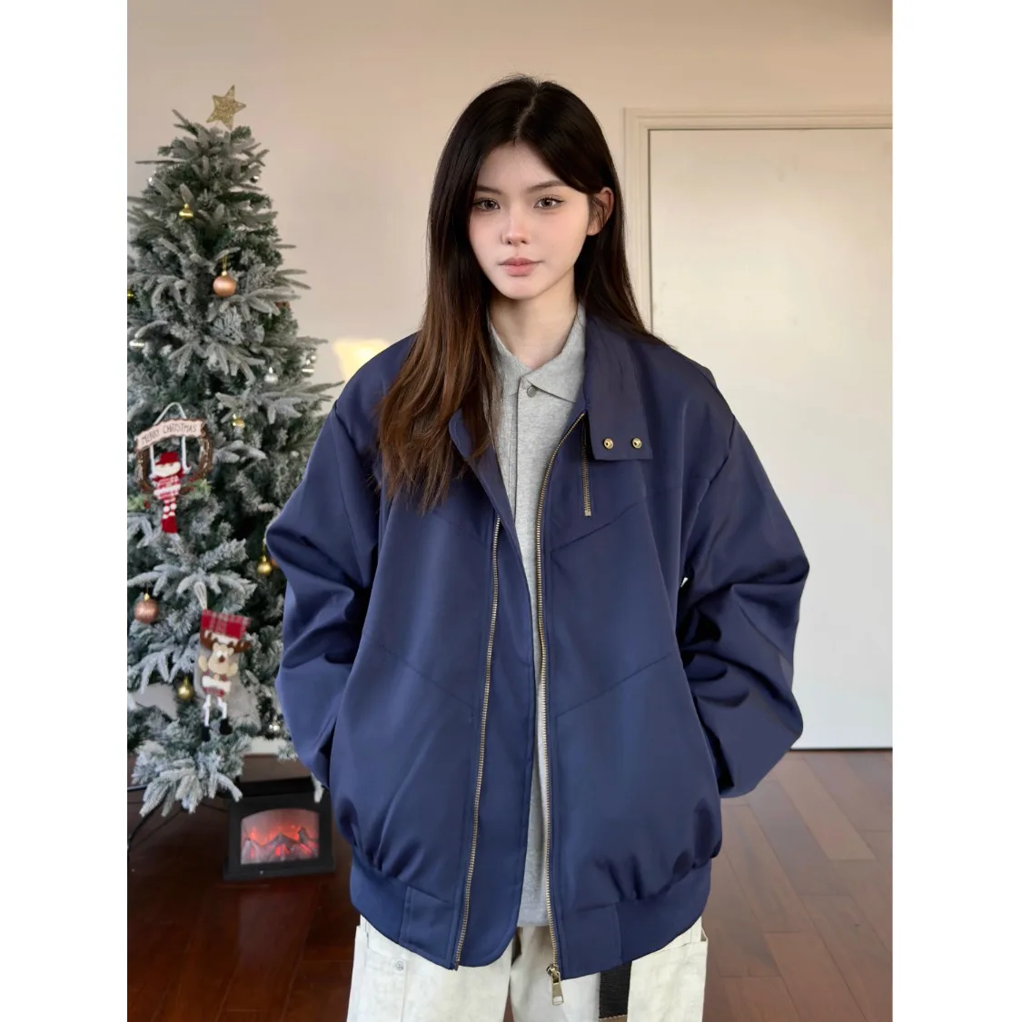 AN American Sle Streetwear Flight Jaet Men's Spring Autumn Cleanfit Structure Embroidery Outerwear Casual Loose Fit
AN American Sle Streetwear Flight Jaet Men's Spring Autumn Cleanfit Structure Embroidery Outerwear Casual Loose Fit