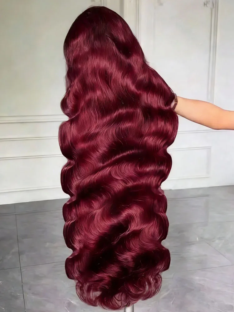 99J Burgundy 13x6 Hd Lace Frontal Human Hair Wig Body Wave Human Hair Wigs Red Colored Wigs Brazilian For Women 100% Human Hair
99J Burgundy 13x6 Hd Lace Frontal Human Hair Wig Body Wave Human Hair Wigs Red Colored Wigs Brazilian For Women 100% Human Hair