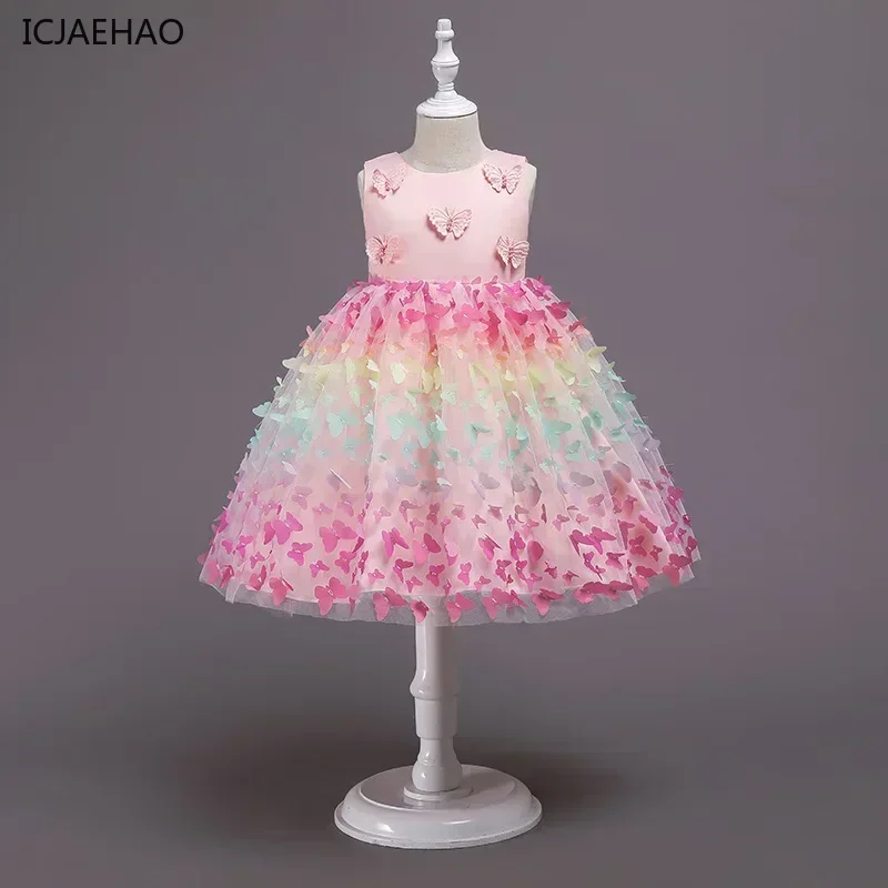 2025 Girl Birthday Party Clothes Rainbow Dress for Baby kid Matching Children Princess Butterfly Decal Ball Gown Toddler Baptism
2025 Girl Birthday Party Clothes Rainbow Dress for Baby kid Matching Children Princess Butterfly Decal Ball Gown Toddler Baptism