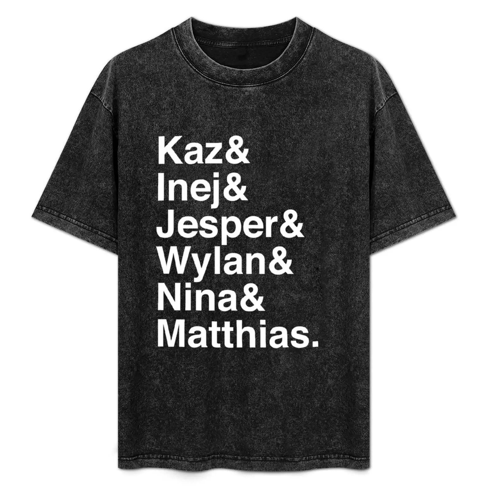 Kaz & Inej & Jesper & Wylan Nina Matthias. (Six of Crows Inverse) T-Shirt cotton graphic tees mens t shirts top quality
Kaz & Inej & Jesper & Wylan Nina Matthias. (Six of Crows Inverse) T-Shirt cotton graphic tees mens t shirts top quality