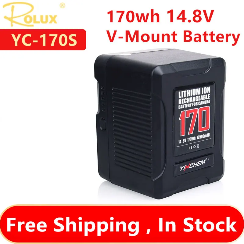ROLUX YC-170S V-Mount Camera Battery 170wh 14.8V Camera SONY DSLR Fill Light for Live Broadcast With Large Capacity
ROLUX YC-170S V-Mount Camera Battery 170wh 14.8V Camera SONY DSLR Fill Light for Live Broadcast With Large Capacity