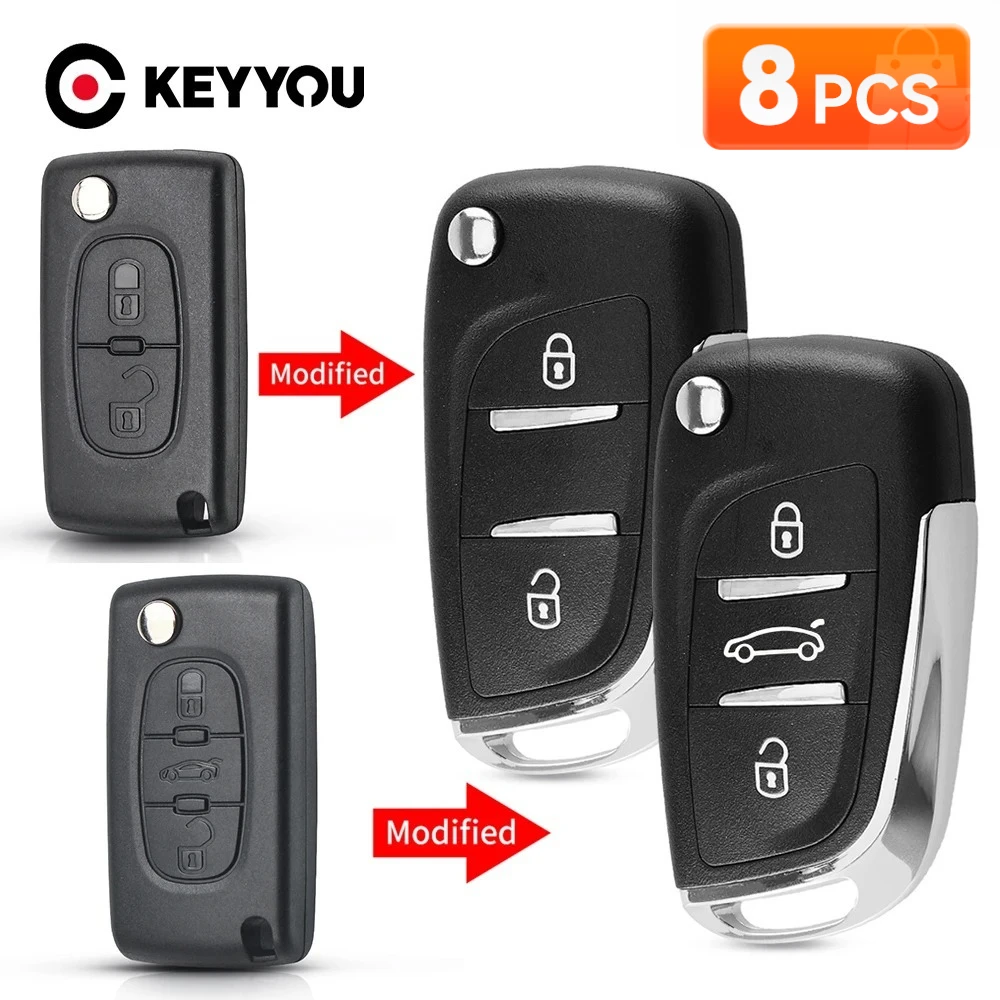 KEYYOU 8 шт. Модифицированные корпуса автомобильных ключей CE0536 CE0523 для Peugeot 307 408 308, Citroen C-Triomphe C-Quatre C2 C3 C4 C5 Berlingo
KEYYOU 8 шт. Модифицированные корпуса автомобильных ключей CE0536 CE0523 для Peugeot 307 408 308, Citroen C-Triomphe C-Quatre C2 C3 C4 C5 Berlingo