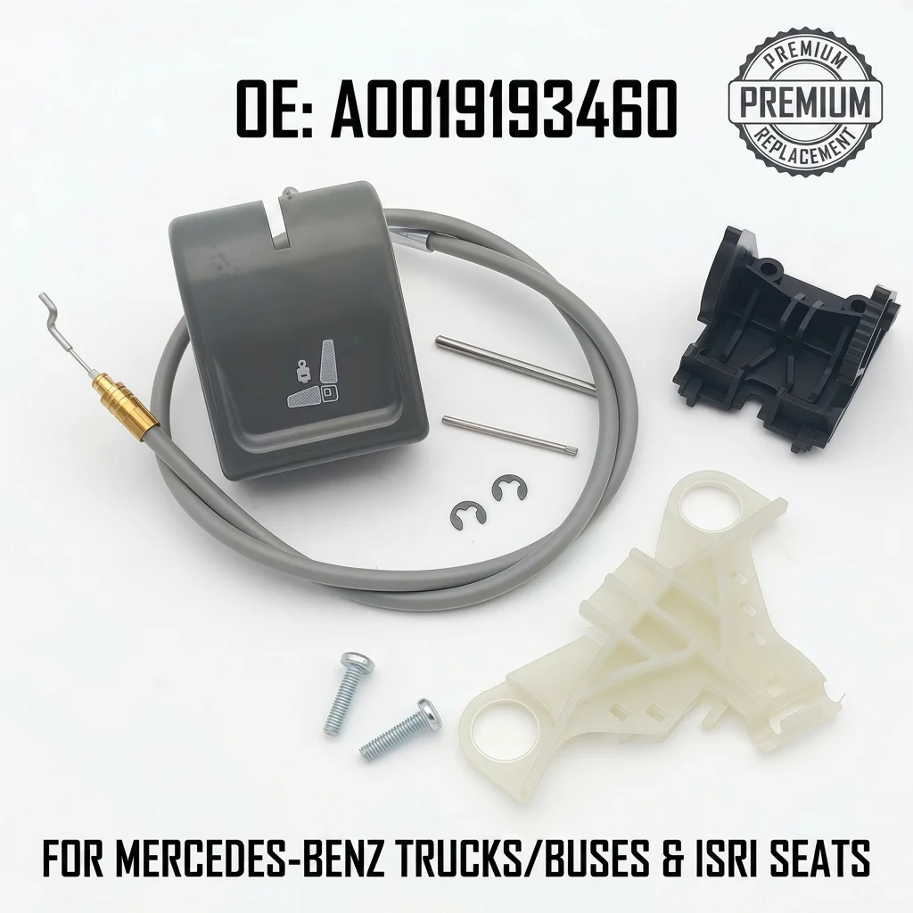 A0019193460 Seat Adjustment Handle with Cable Repair Kit Left LH for Mercedes-Benz Actros Atego Axor Truck Bus for ISRI 6860
A0019193460 Seat Adjustment Handle with Cable Repair Kit Left LH for Mercedes-Benz Actros Atego Axor Truck Bus for ISRI 6860