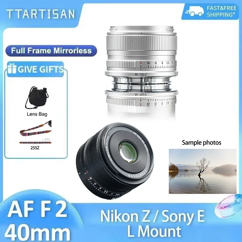 Объектив TTArtisan 40mm F2 с большой апертурой, автофокусом, полнокадровый, для камер Sony E A7iii A7iv ZVE10, Nikon Z7ii Z6ii с креплением L
Объектив TTArtisan 40mm F2 с большой апертурой, автофокусом, полнокадровый, для камер Sony E A7iii A7iv ZVE10, Nikon Z7ii Z6ii с креплением L