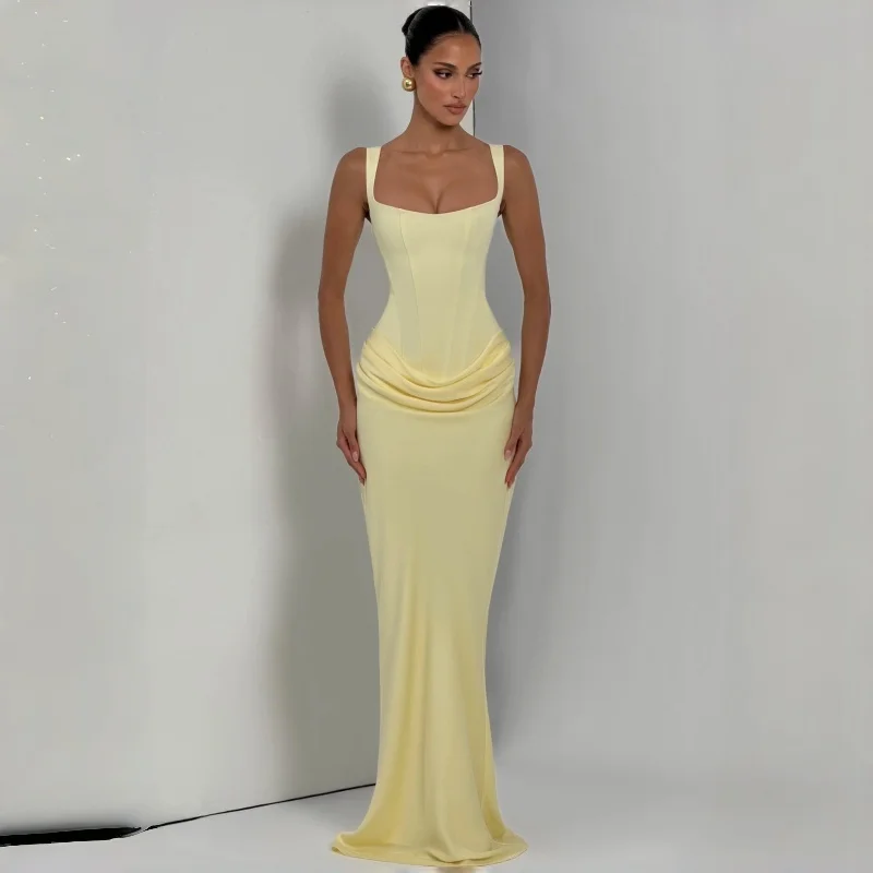 Square Neck Sleeveless Mermaid Evening Gown Floor Length Backless Lace-Up Maxi Dress Wedding Guest Prom Cocktail Party
Square Neck Sleeveless Mermaid Evening Gown Floor Length Backless Lace-Up Maxi Dress Wedding Guest Prom Cocktail Party